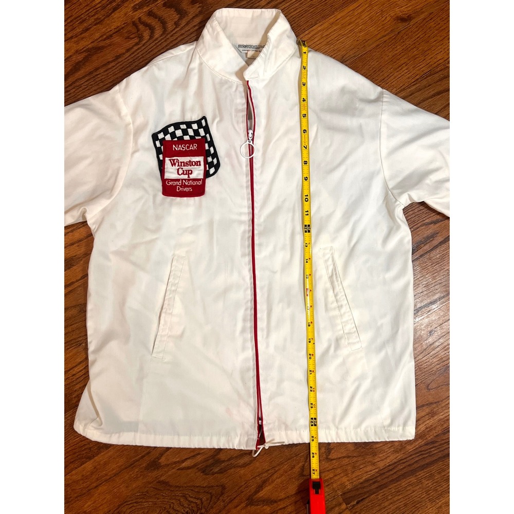 Vintage NASCAR Winston Cup Grand National Drivers Racing Jacket White RMD Mens - Picture 11 of 14